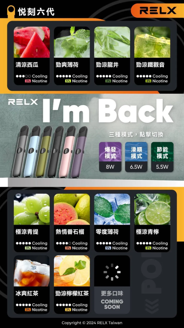 RELX悅刻六代煙彈3顆入 / 不通用一代 / 就是這5%薄荷完整了我靈魂 - 图片 2