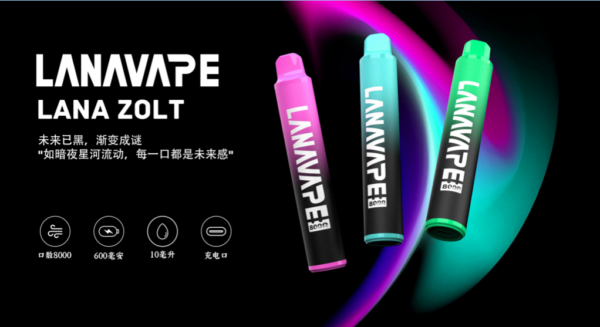 【滿十送一】LANA ZOLT拋棄式8000口一次性 (可充電)：圖片 3